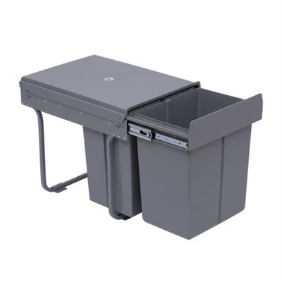 Recycle Waste Bin 40L Sorter Recycling Pull Out & Soft Close Kitchen Cabinet from B&Q