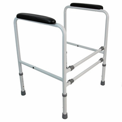 Yes Toilet Safety Frame Support Standing Aid Grab Handle Adjustable Elderly Disabled from B&Q