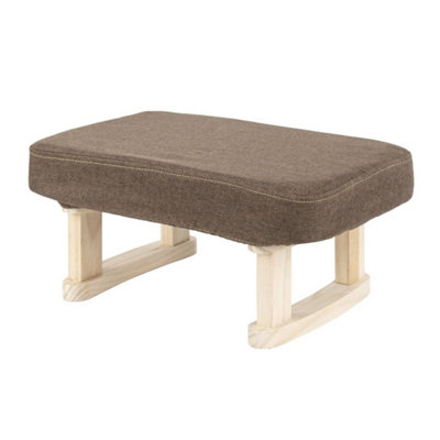  - Wooden Footstool Ottoman Footrest Sofa Small Stool For Bedroom Living Room
