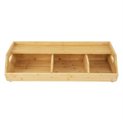 Bamboo Kitchen Storage Rack Fruit Vegetable Organizer from B&Q
