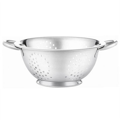 20Cm Stainless Steel Kitchen Colander With Handle from B&Q