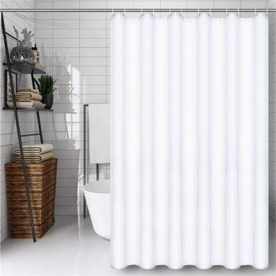 Waterproof Polyester Shower Curtain 180X180Cm from B&Q
