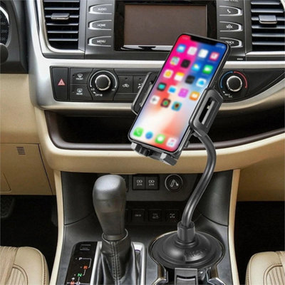 Universal Gooseneck Cup Holder Car Phone Mount Adjustable from B&Q