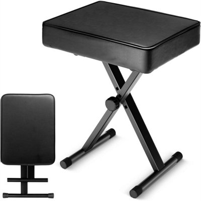 Piano Keyboard Stool/chair/bench Padded Seat Cushion Adjustable Height from B&Q