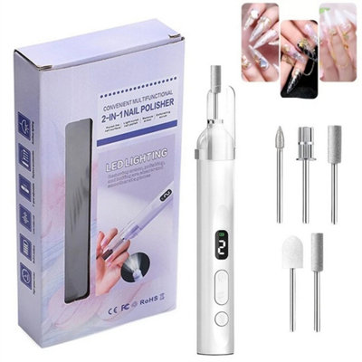 Toe Nail Grinder Toenails Set Manicure And Pedicure Electric Nail File from B&Q