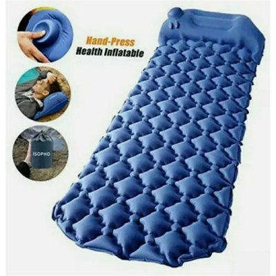 Camping Inflatable Sleeping Mat/pad With Built-In Pump 78.8X25.2X2.6 from B&Q
