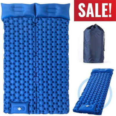 Self Inflating Camping Mat Roll Inflatable Sleeping Bed Hiking Tent from B&Q
