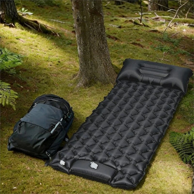 Inflatable Mat Camping Sleeping Self Inflating Mattress Bed Outdoor from B&Q