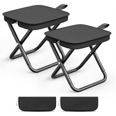 2Xfoldable Stools Camping Chair Seat Mini Outdoor Picnic Fishing Bbq from B&Q