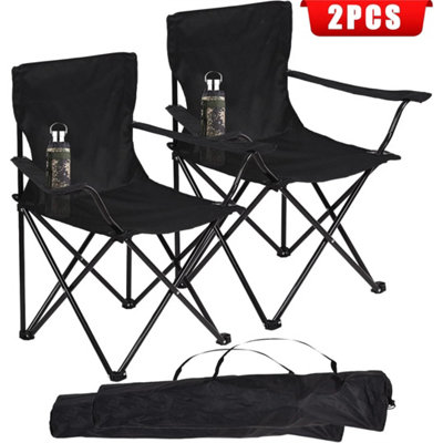 2X Folding Camping Chairs Portable Outdoor Garden Beach Picnic Chair from B&Q