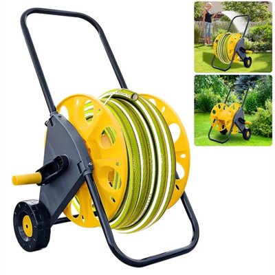 Garden Hose Reel Trolley Portable Water Pipe Standing Hose Cart Holder from B&Q