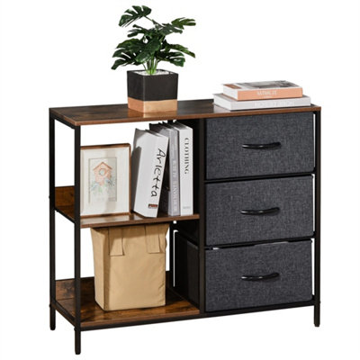 Chest Dresser Tower With 3 Drawers Storage Cabinet Organizer