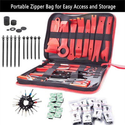 238Pcs Car Trim Removal Pry Tool Set Molding Panel Door Dash Interior Clip Kit from B&Q
