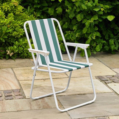  - Folding Camping Chair Festival Garden Foldable Fold Up Seat Deck Fishing