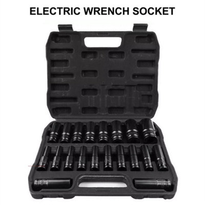 20Pcs Deep Impact Socket Set 1/2 Inch Drive Metric 832mm Metric For Car Truck from B&Q