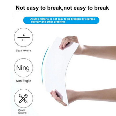  - 4Pcs 30X30Cm Mirror Tiles Wall Sticker Square Self Adhesive Stick On Home Decor