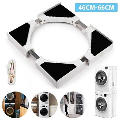  - Stacking Kit For Washer And Dryer 46-66Cm Universal Adjustable Support Frame New