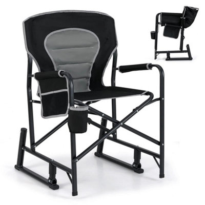  - Portable Foldable Outdoor Rocking Camping Chair Leisure Relax Seat