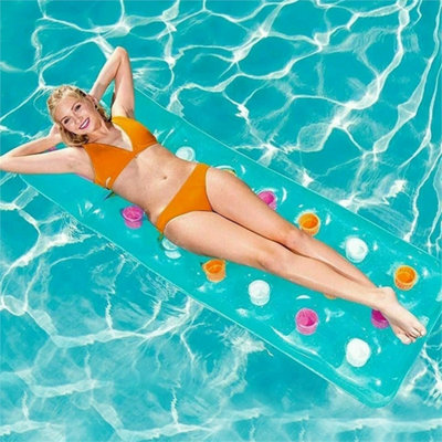  - Turquoise Inflatable Pool Lounger Float