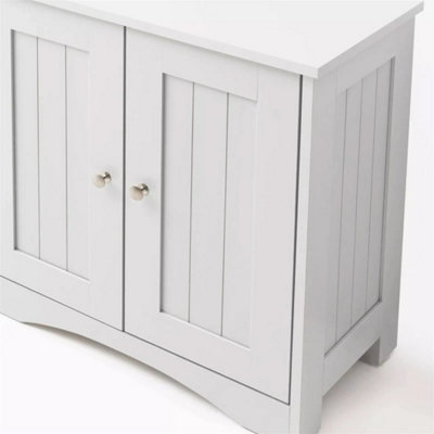 Bathroom Under Sink Cabinet Basin Storage Cupboard Vanity UnitWhite from B&Q