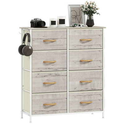  - Fabric Chest Of Drawers8 Drawer Dresser For BedroomNatural Wood