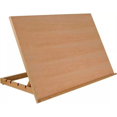 76 Cm Wooden Drawing Borad Adjustable Table Artist &  Easel Desk from B&Q