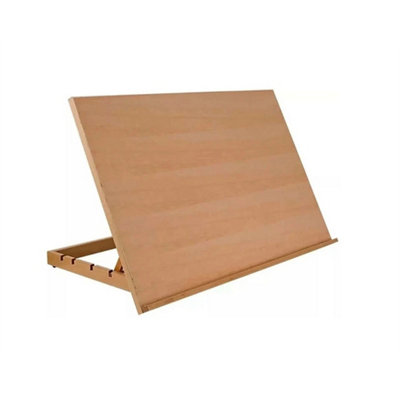42Cm Wooden Drawing Borad Adjustable Table Artist & Easel Desk from B&Q