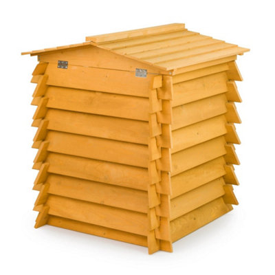  - 300L Wooden Beehive Style Garden Compost Waste Bin