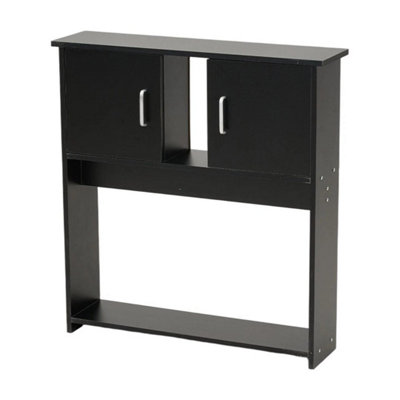  - Console Hall Table Slim Wooden Entryway Hallway Sofa Display Shelf Side Tables Black
