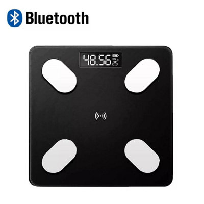  - Digital Bathroom Scales 180Kg Body Weight Weighing Scale Lcd Electronic Black