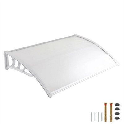  - 120X80Cm Door Canopy Awning Outdoor Window Rain Shelter Cover For Door Porch