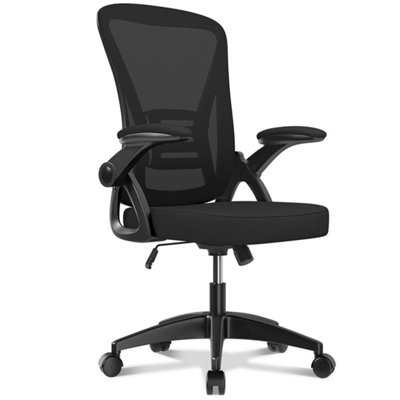  - Mesh Office Chair Swivel Gas Lift Height Adjust Ergonomic Computer Desk Chair Black