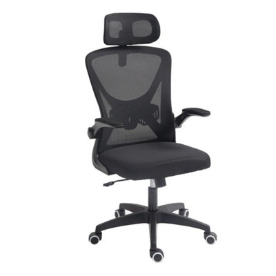  - Mesh Office Chair Swivel Gas Lift Height Adjust Ergonomic Computer Desk Chair Black