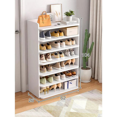  - 8 Tier Shoe Cabinet Rack Storage Cupboard Footwear Stand Hallway Shelves