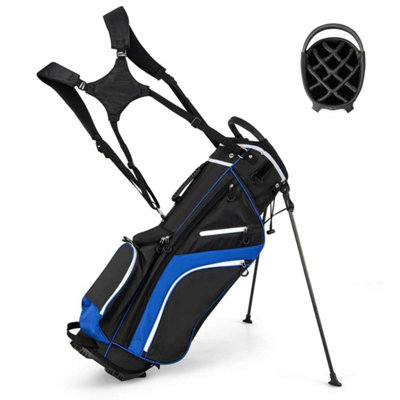 B&Q Lightweight Golf Stand Bag With 14 Way Top Dividers