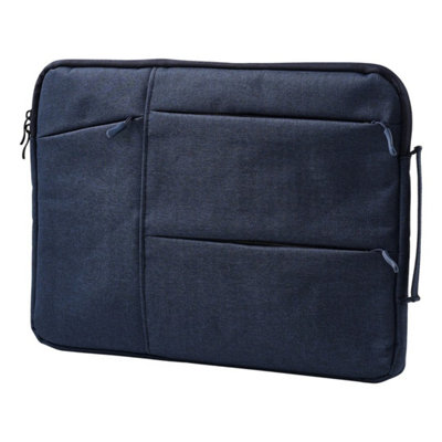 B&Q 13.3Inch Dark Blue  Laptop Pc Multi-Pocket Laptop Carrying Soft Notebook Case Cover New