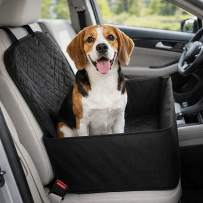 B&Q Waterproof Dog Cat Front Seat Cover Protector Mat Comfortable Pet Car Seat Cover