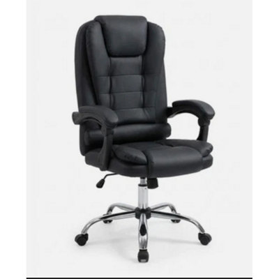 B&Q Executive Pu Leather Swivel Office Chair