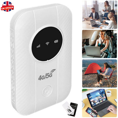 B&Q Portable 4G/5G Wireless Mobile Wifi Router - High-Speed Hotspot For Global Travel & Remote Work