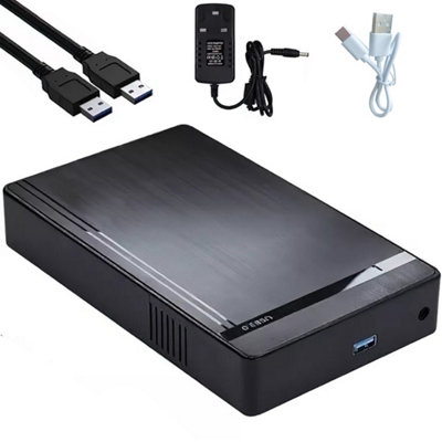 B&Q Usb3.0 Sata Hdd Enclosure For 2.5"& 3.5" Hard Drive, 18Tb Support