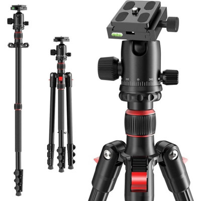 B&Q 168Cm/66 Inch Camera Tripod ,aluminum Travel Tripod With Monopod 360 Panorama