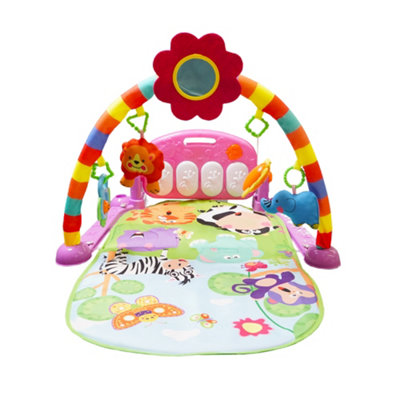 ALIVIO Baby Play Mat Kick And Play Gym Piano With Music And Lights For 1 To 3 Year Kids