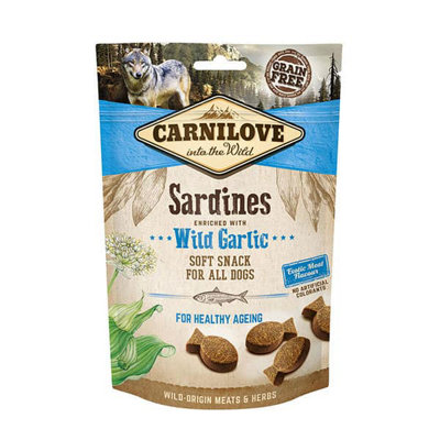Carnilove Semi-Moist Sardines & Wild Garlic Dog Treats 200G from B&Q