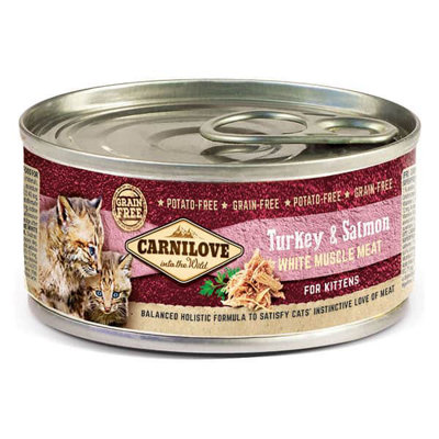 Carnilove Kitten Turkey & Salmon Wet Food12 X 100G from B&Q