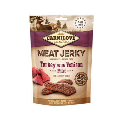 Carnilove Turkey And Venison Fillet Jerky Dog Treats 100G from B&Q