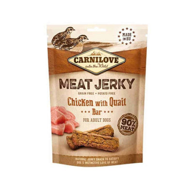 Carnilove Chicken & Quail Jerky Dog Treats 100G from B&Q
