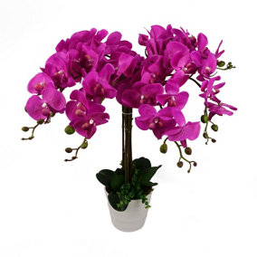 85cm Artificial Deluxe XL Orchid - Dark Pink