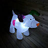85cm The Snowman And The Snowdog Indoor Outdoor Light Up Christmas Inflatable