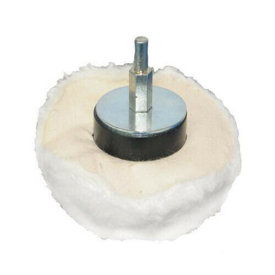 85mm Polishing Dome Mop 100% Soft Grade Cotton Power Drill Buffing Tool
