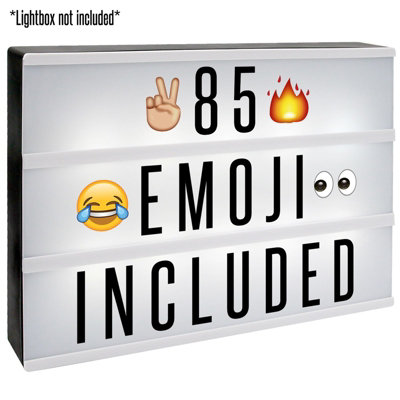85pc Emoji Booster Pack for A4 Lightbox - 3
